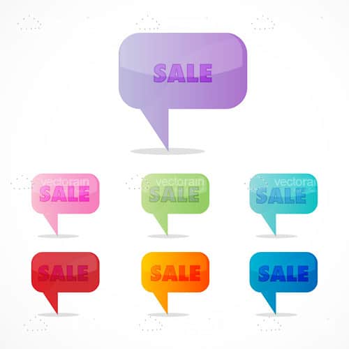 Colorful Sales Icons 7 Pack